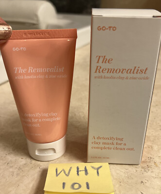 GO-TO The Removalist Kaolin Clay & Zinc Oxide Clay Mask 2.2oz/65mL  EXP 2/23 $48