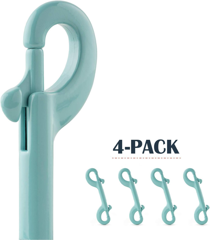 Pets - Stainless Steel, Multipurpose, Double Sided Bolt Snap Hook (Teal, Single)