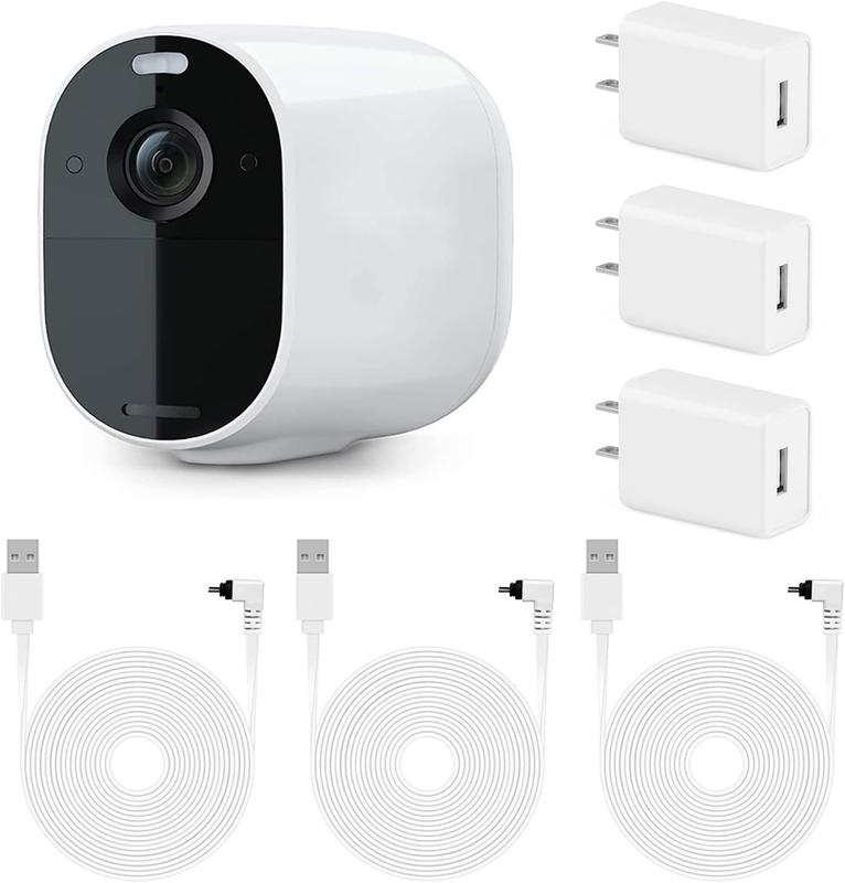 3 Pack Power Adapter Arlo Essential Spotlight Weatherproof Outdoor Cable White