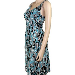 Women's Sleeveless Dress Print Cowl side