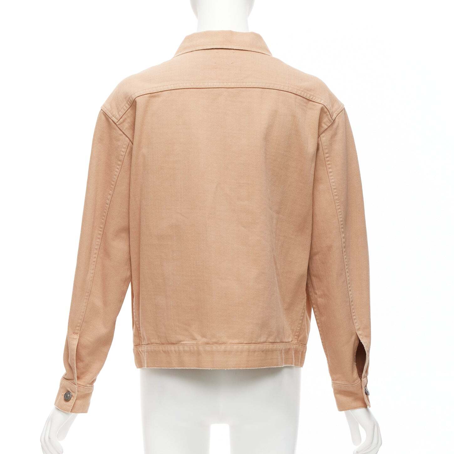 Christian Dior ベージュ ダブルブレストジャケット L CHRISTIAN DIOR dirty peach denim CD bee logo boxy trucker