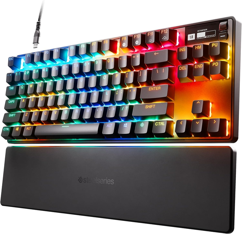 Steelseries Apex Pro TKL Hypermagnetic Gaming Keyboard - World'S Fastest Keyboar