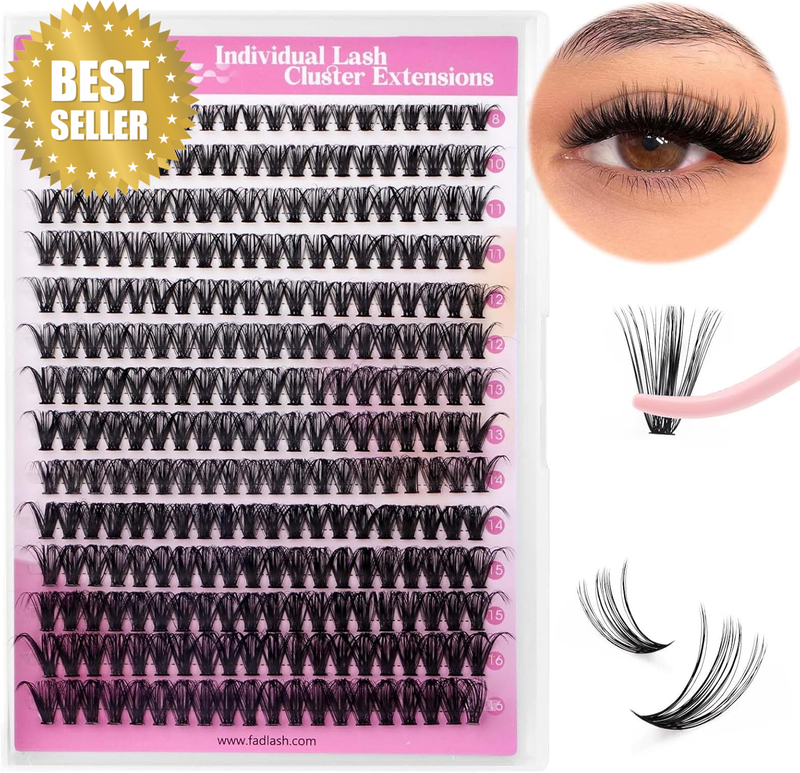 Lash Clusters Extensions Large Tray 40D Individual Lashes Mixed Tray Volume Clus