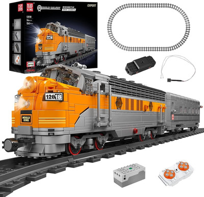12018 Train Building Blocks Sets, Remote/App Control EMD F7 Internal Combustion 