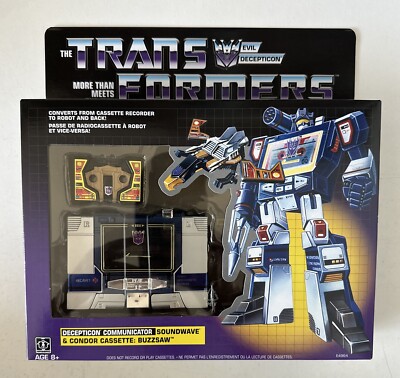 Hasbro Transformers Vintage G1 Exclusive Decepticon Soundwave with Buzzsaw...