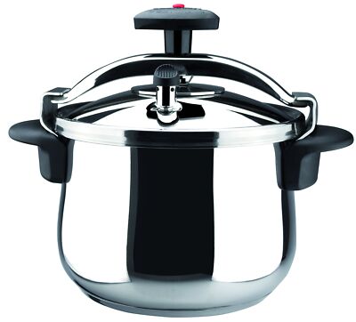   Star B fast pressure cooker, 8.4 Quart, with rounded bottom, made in 18/10 ...