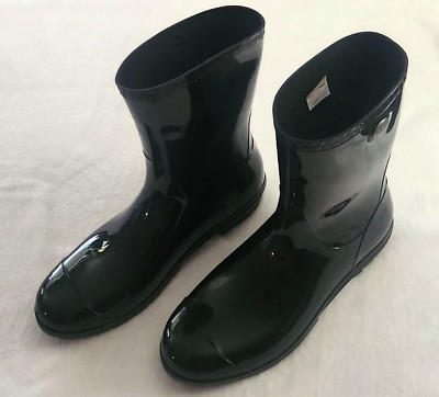 UGG Sienna Women's Waterproof Rain Boots, Black, Size 12