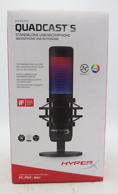 HyperX Quadcasts Standalone USB Microphone Compatible with PC, PS4, Mac NEW BOX