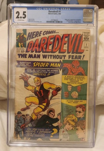 Daredevil #1 1964 Marvel Comics CGC 2.5 1st appearance