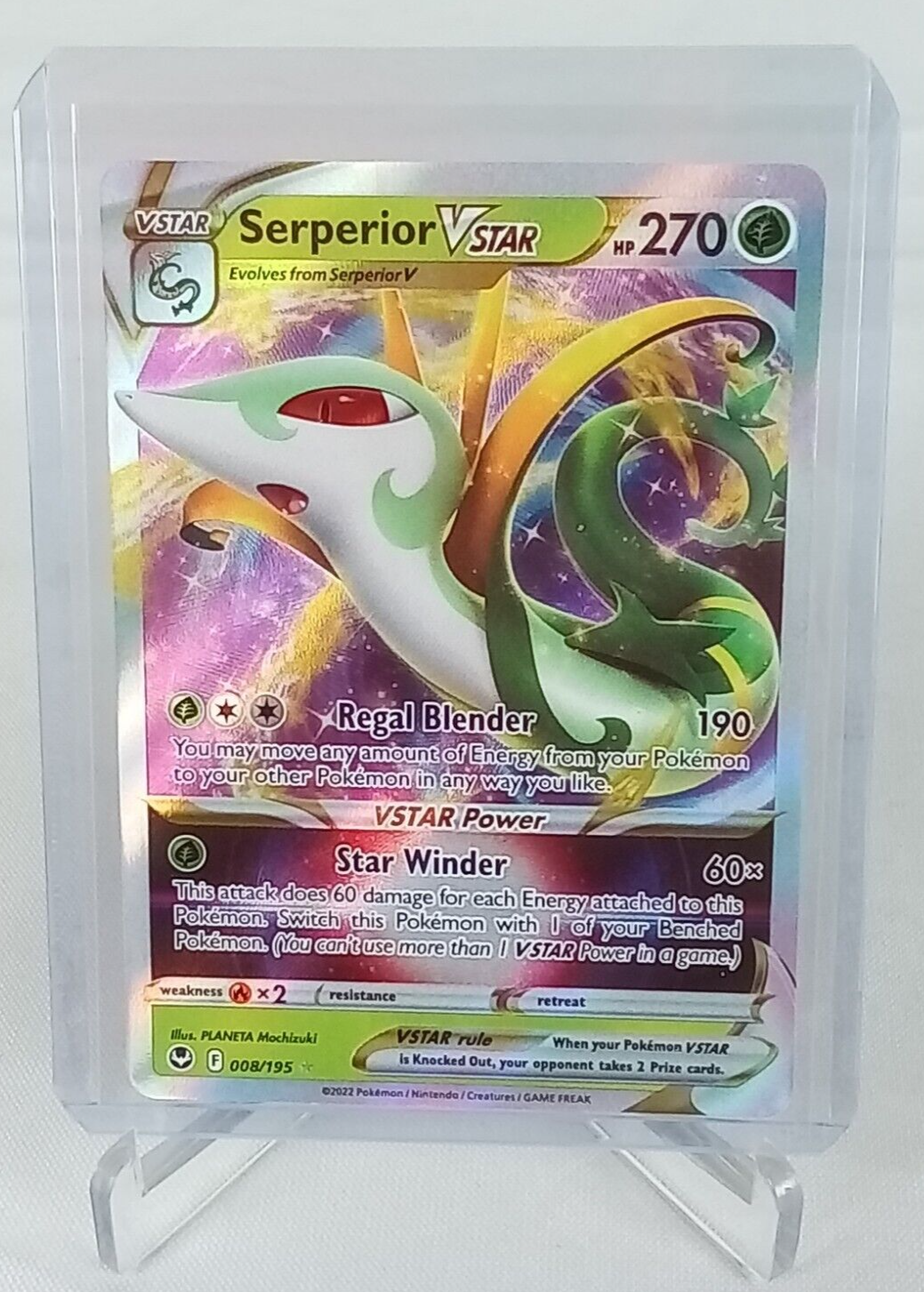 Serperior V Star Hp 270 Foil #8 Pokémon Card 2022 | eBay
