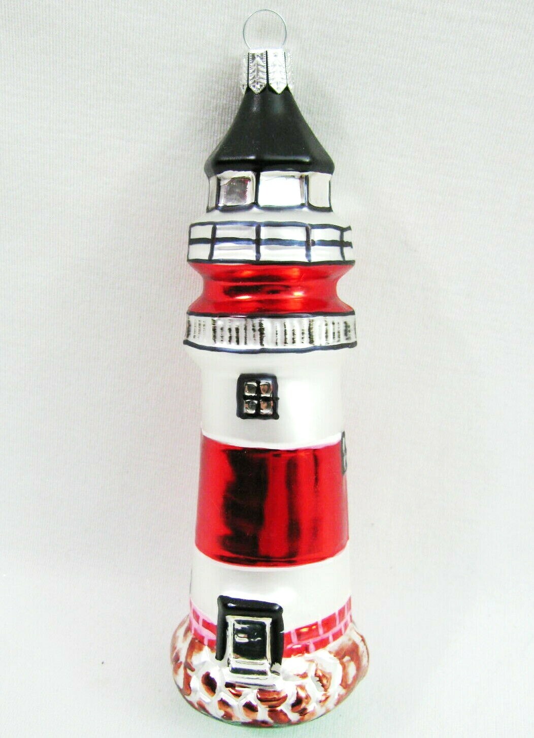 Oberfrankische Glass Light House Christmas Tree Ornament Germany Glas 6