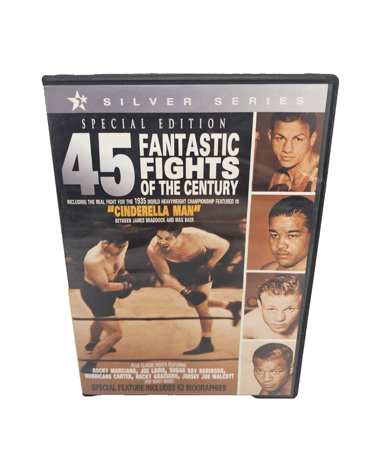 45 Fantastic Fights of the Century Boxing DVD Special Edition Silver Series