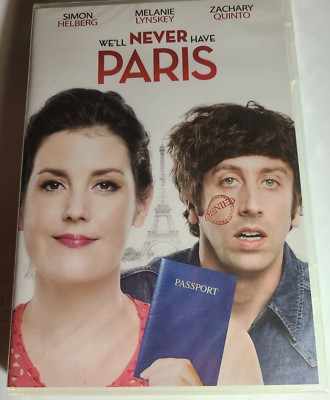 We'll Never Have Paris [2014] (DVD,2015) Simon Helberg,Brand New Factory Sealed!