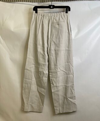 Pre-owned Acne Studios Linen Blend Trousers Women's Size 38 Us 6 Cream White