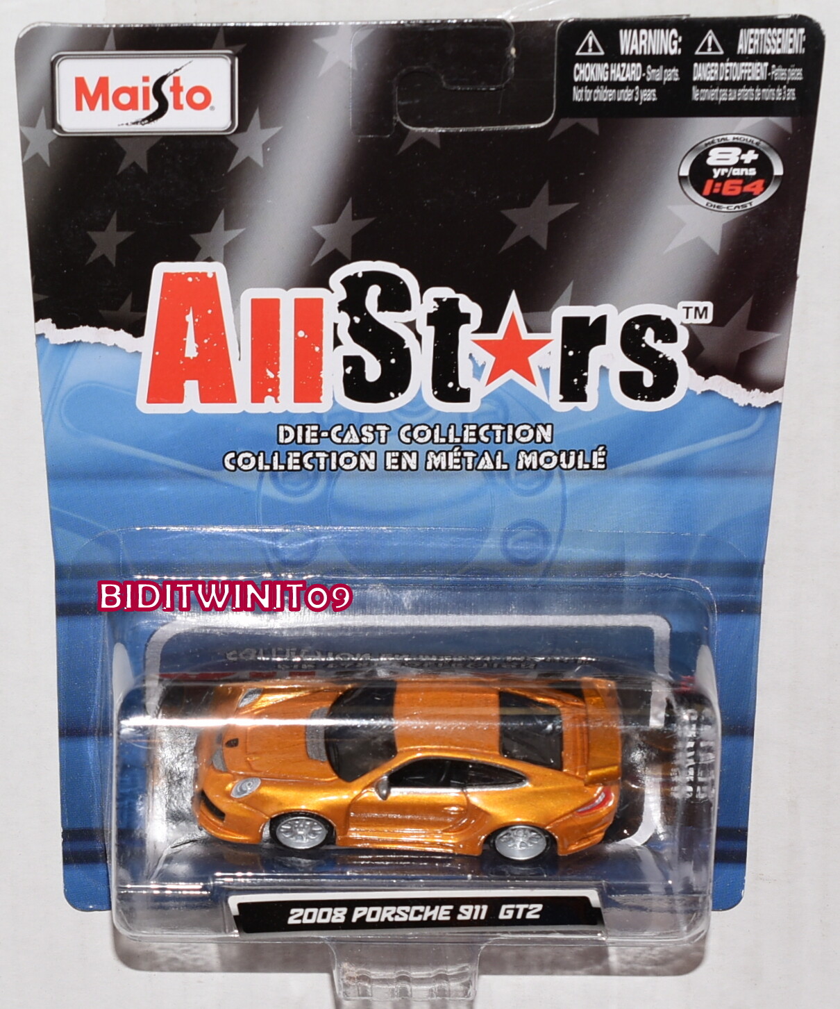MAISTO ALLSTARS 2008 PORSCHE 911 GT2 1:64 SCALE | eBay