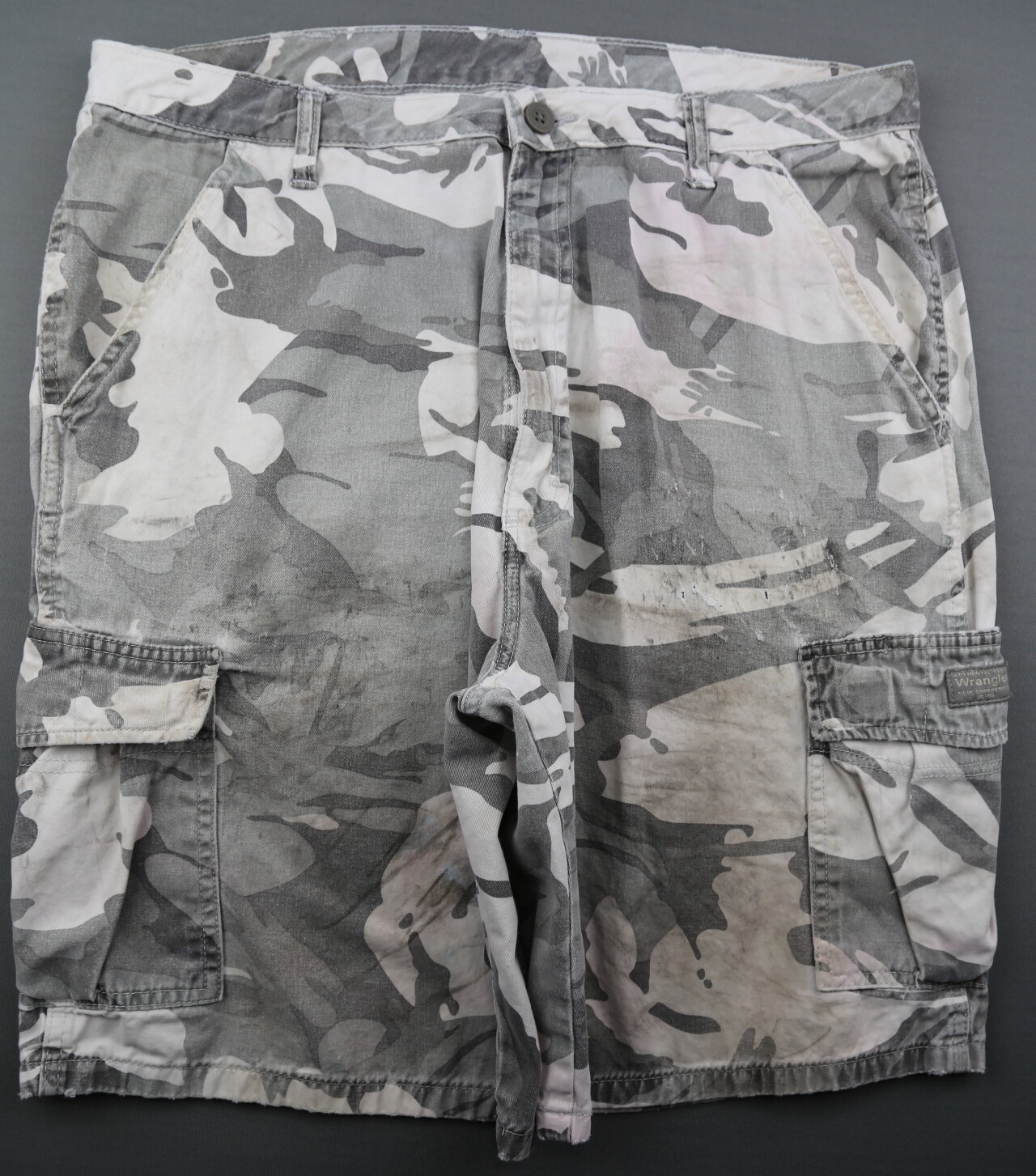 カーゴパンツ WIDE CARGO SHORTS WHITE CAMO X RAY JEANS Mens Belted 18