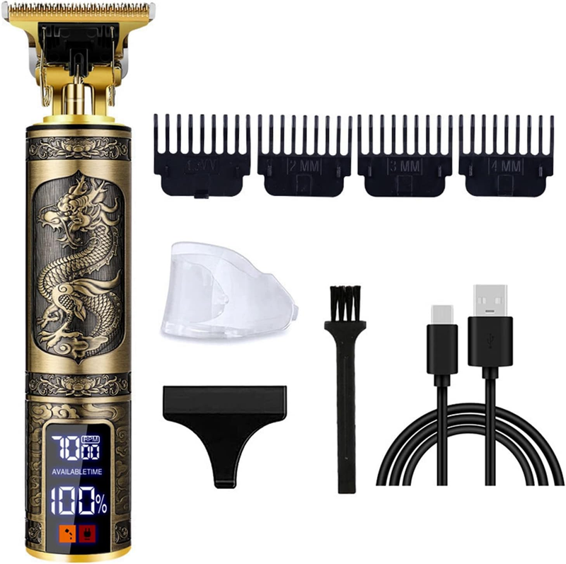 Professional Hair Trimmer for Men,T-Blade Zero Gapped Cordle