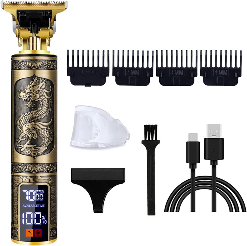 Professional Hair Trimmer for Men,T-Blade Zero Gapped Cordle
