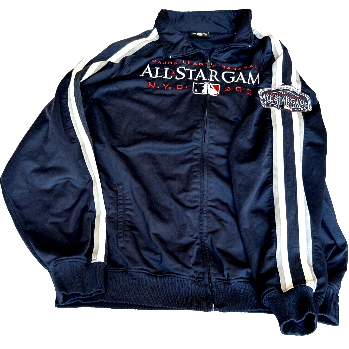 ウェア JH Design 2008 MLB All-Star Game Jacket Men's Stitches 2008 Baseball All Star Game In NYC Full Zip
