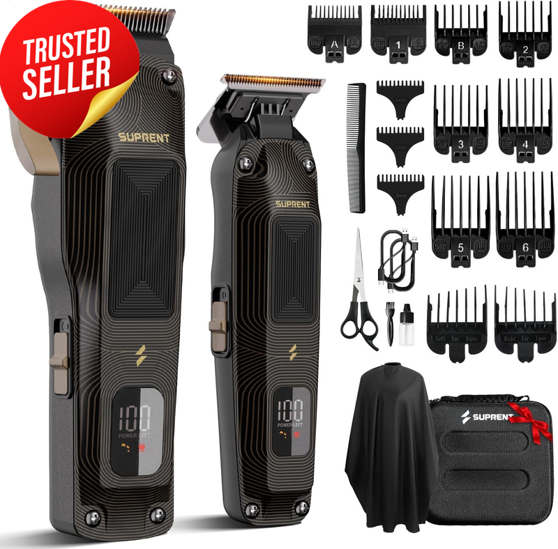 Professional Hair Clippers Men Cordless Barber Kit