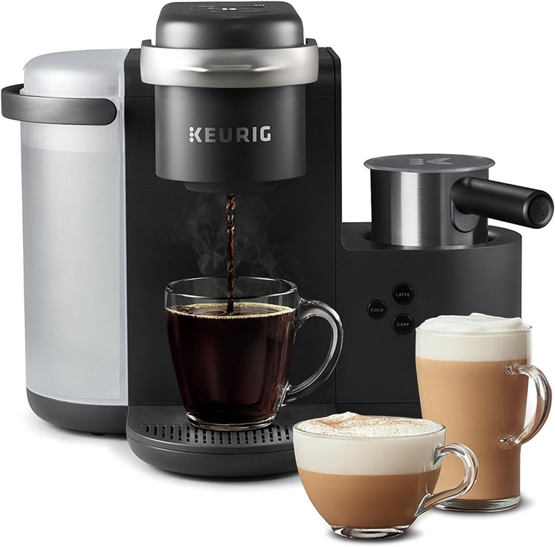 Keurig K-Cafe Single Serve K-Cup Coffee, Latte and Cappuccino Maker, Dark Charco