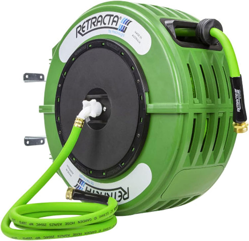 Retractable 60Ft Garden Hose Reel, Heavy Duty Australian Industrial-Designed Gar