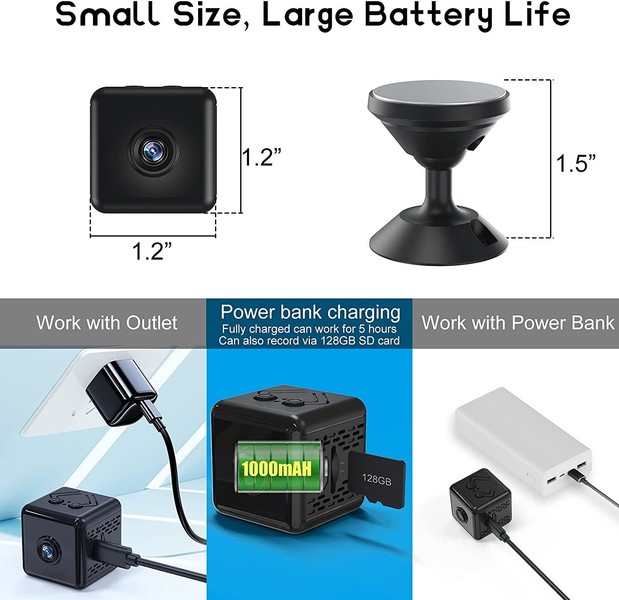 1080P Mini Camera WiFi HD IP Night Vision Camcorder Home Security Video Audio - Image 5