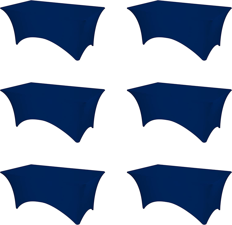 S - 6ft Stretch 6ft, 6 Pack Navy Blue