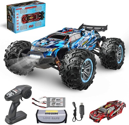 S 1:10 Remote Control Car Brushless 4wd High Speed 68+ Kmh X-07 Blue
