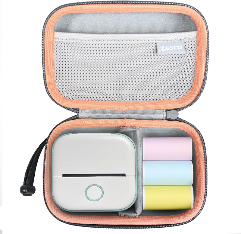 Hard Case for Mini Sticker Printer Memoking T02/Phomemo T02 (Case Only)