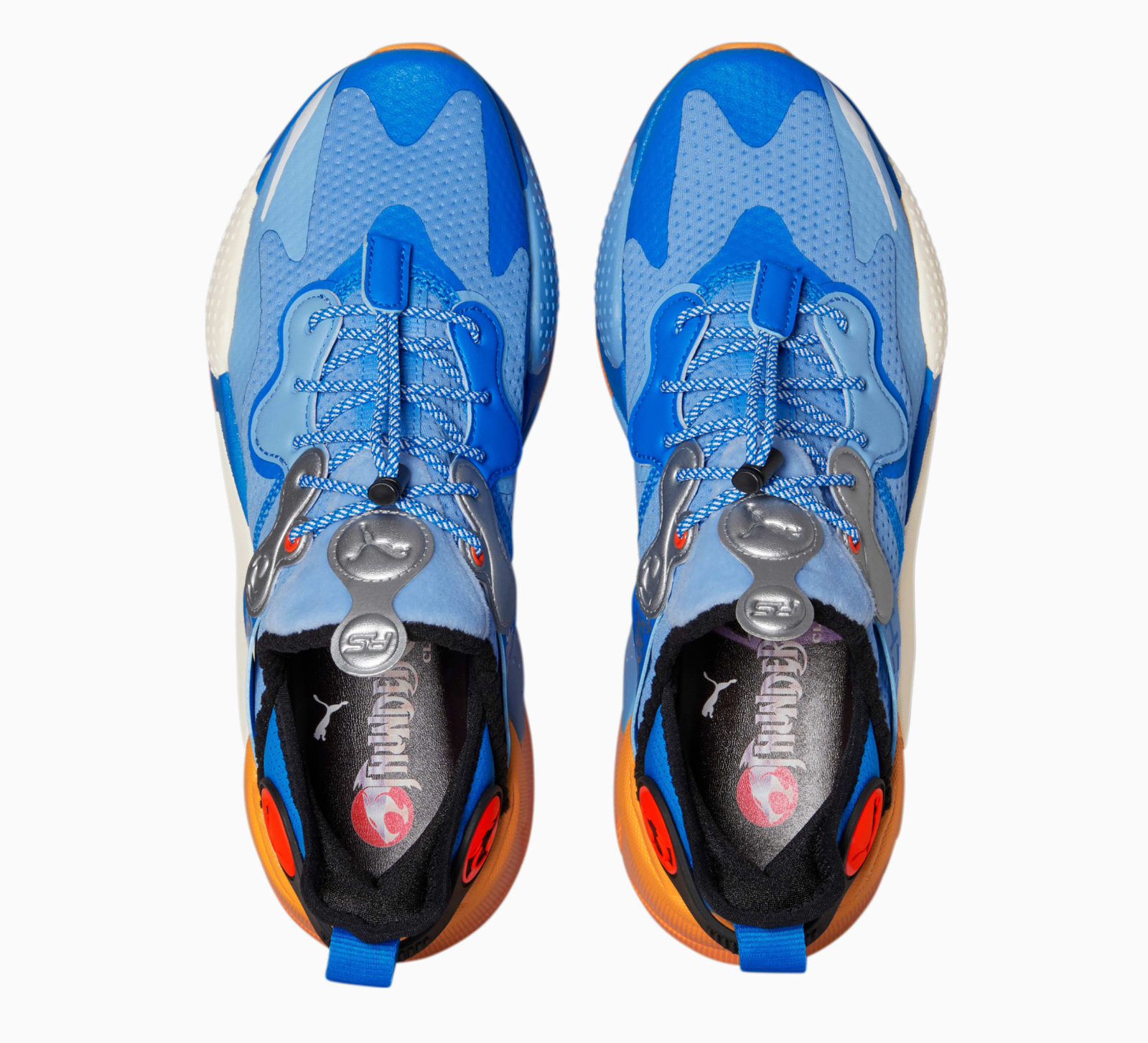 Pre-owned Puma X Thundercats Rs-x T3ch Lion-o Blue Indigo Bunting  Silver Rsx Size