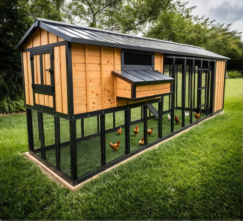 Chicken Coop Plans  16-20 Chicken PDF Run Enclosure Building