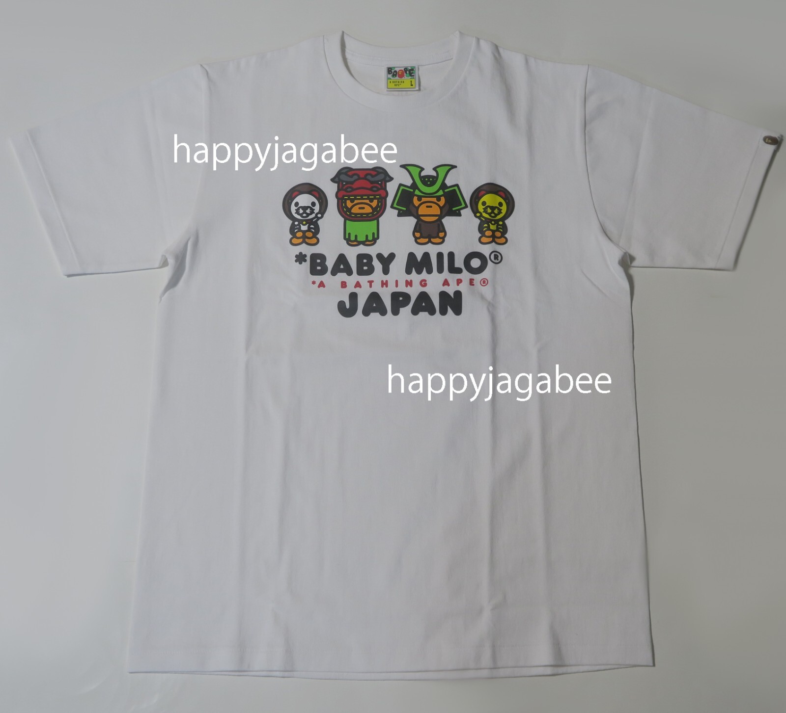 BABY MILO Tシャツ 3枚セット　100cm A BATHNIG APE Men's BABY MILO JAPAN TEE 2J72110003 White
