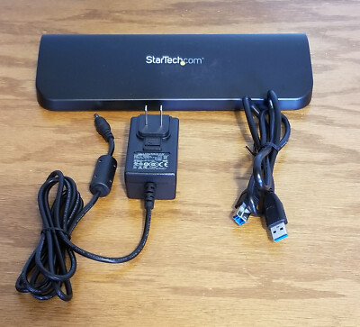 StarTech USB3SDOCKHDV USB 3.0 Docking Station w/ Power Adapter & USB Cable #0288