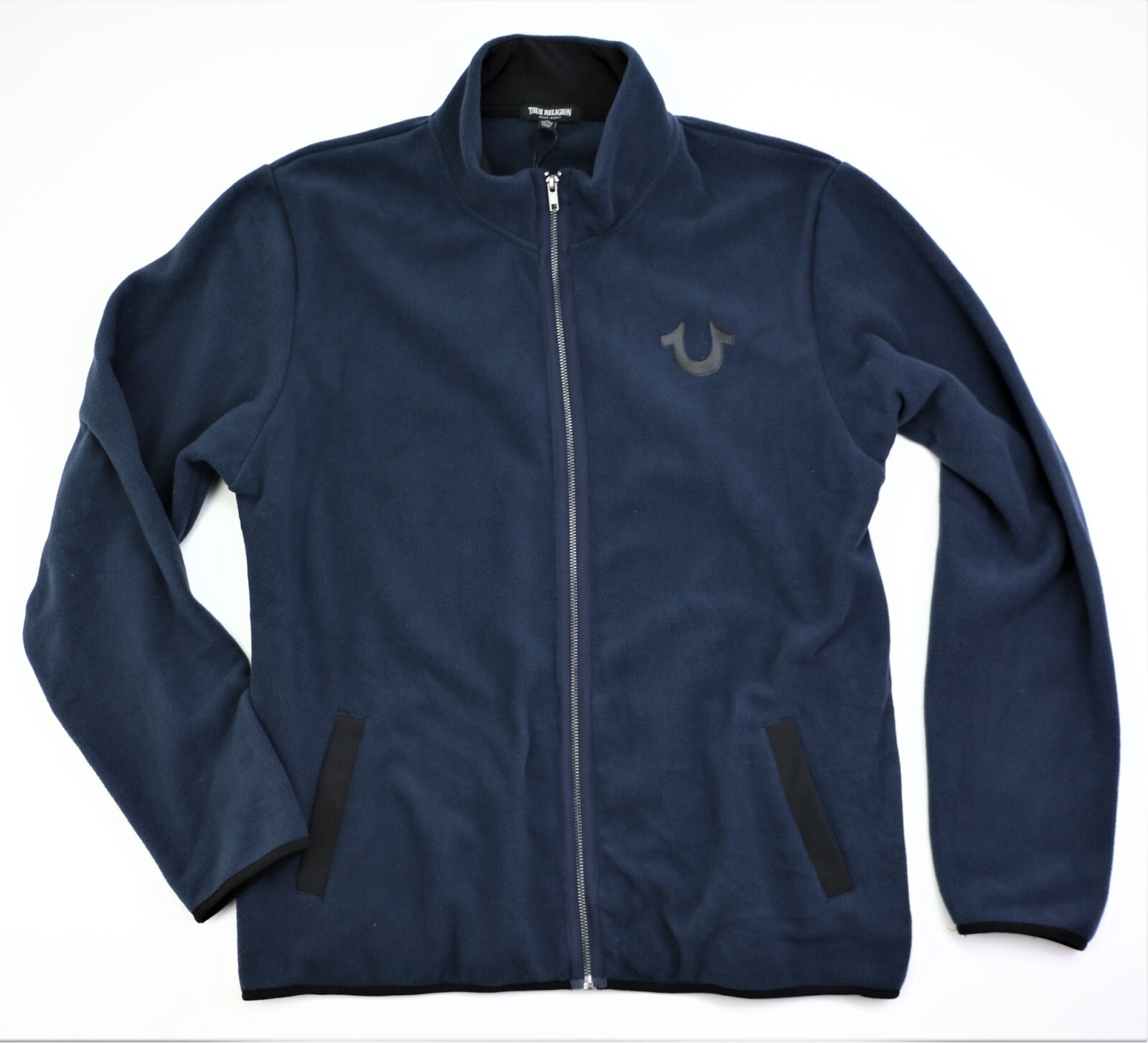 

Новая мужская флисовая куртка на молнии TRUE RELIGION, размер , цвет ночного неба, Night sky