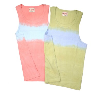 Gypsy Tie-Dye Lime/Pink Tank Lot | Size - S