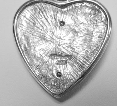 LE Sterling Silver Disney Beauty & The Beast PRINCESS BELLE Heart Charm NECKLACE