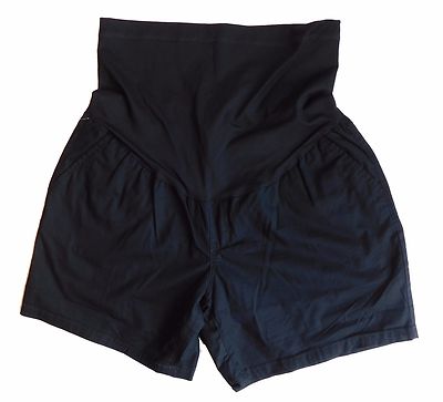LIZ LANGE MATERNITY 3 WAY BELLY WEAR CHINO SHORTS SIZE 8 10 NEW