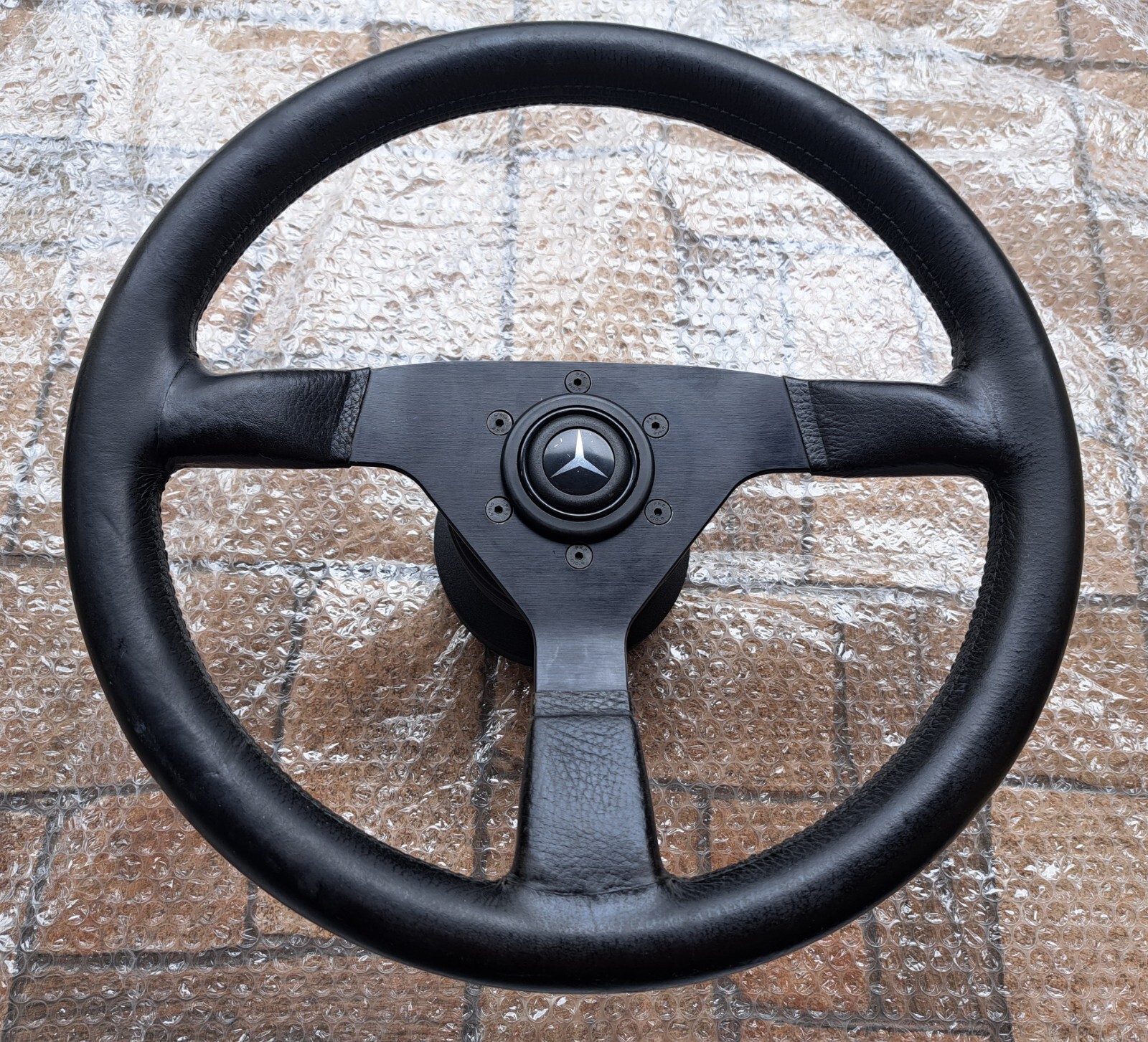 Momo V36 Leather Steering Wheel For Mercedes-Benz | Black