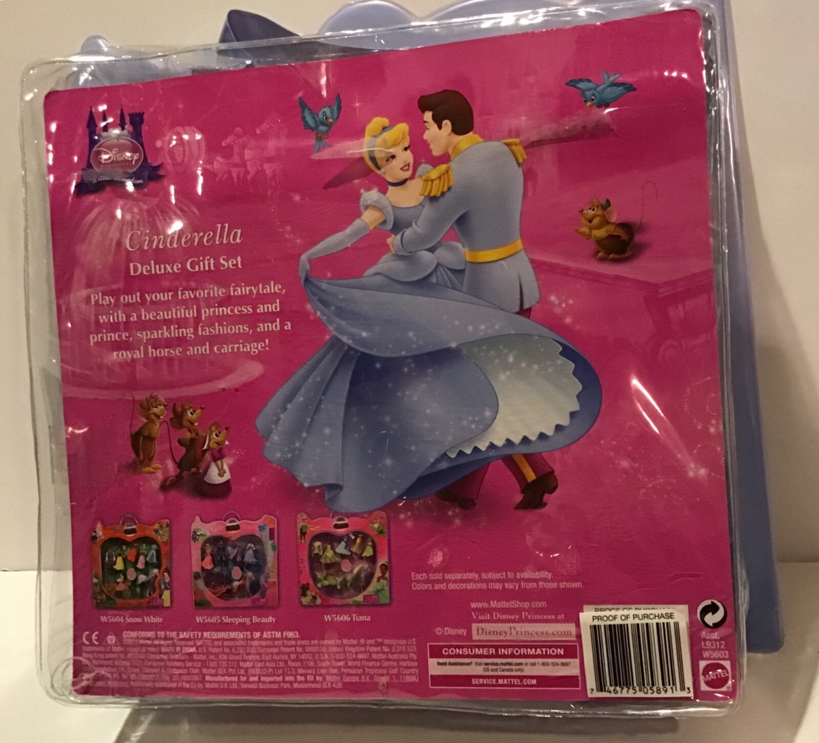 Disney Cinderella Deluxe Gift Set Play out story set