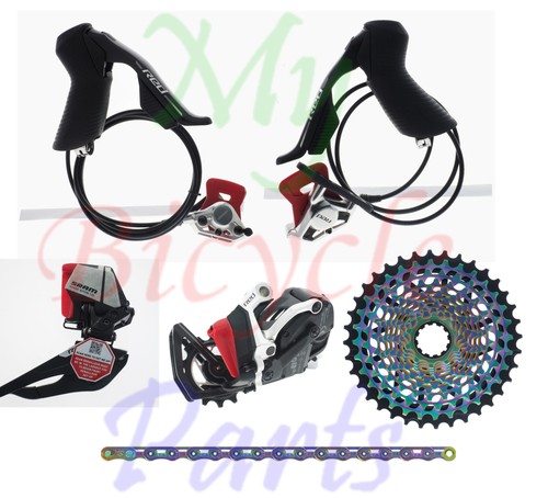 パーツ Sram Force AXS 12s STI/Brake set SRAM Force ETap AXS HRD 1x12 Upgrade Set With Hydraulic Disc