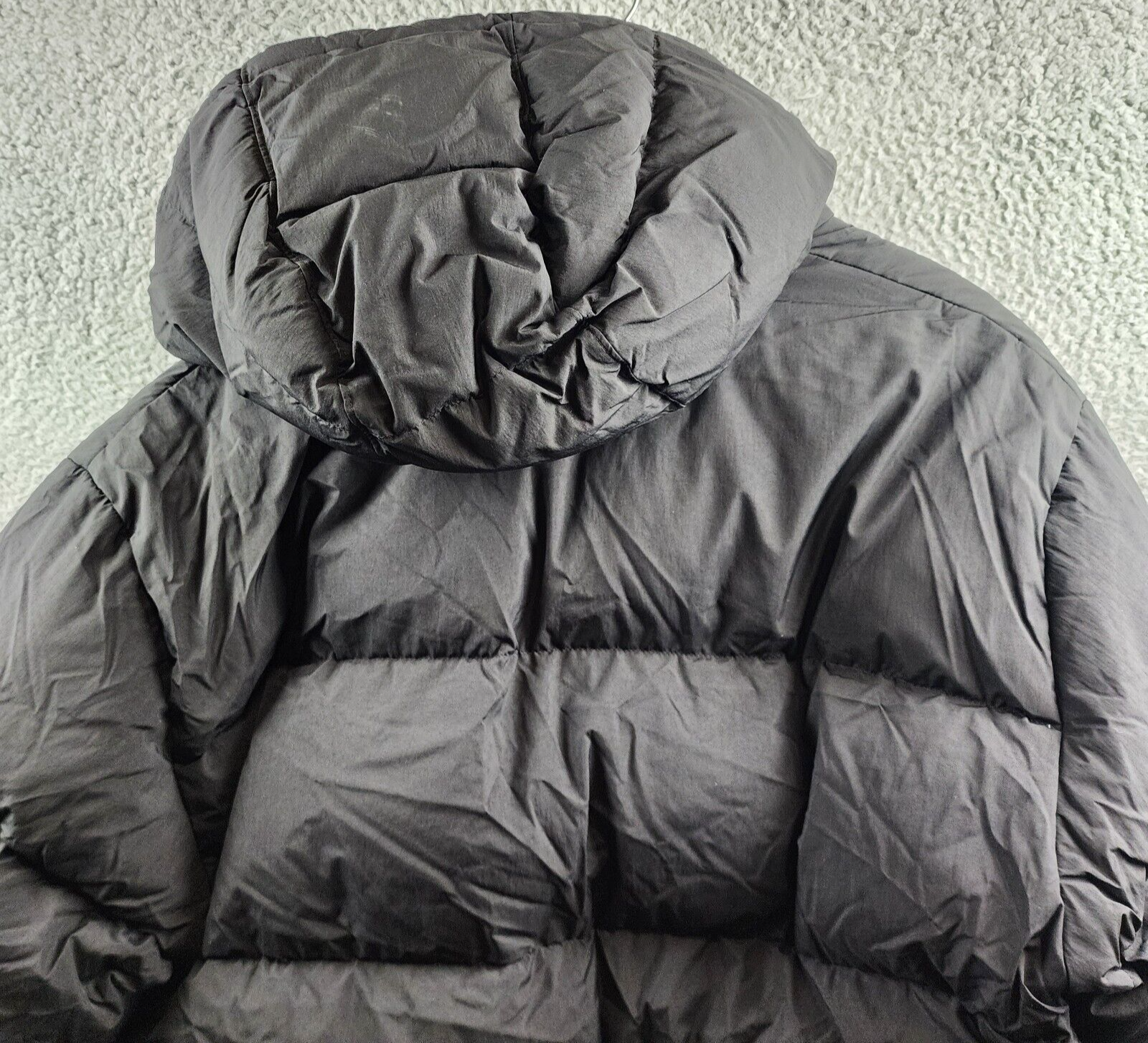 HUGO Bironto Hooded Water Repellent Down Puffer Jacket Men's XL Black Full Zip - Picture 15 of 15