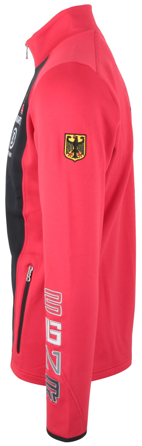 Pre-owned Bogner Men's Dsv Team Germany Functional Shirt Sweatshirt Jacket Full Zip Size S In Red