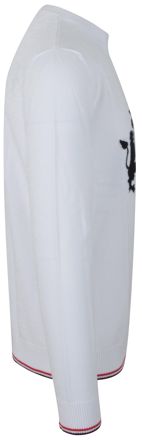 PAUL & SHARK YACHTING PAUL & SHARK YACHTING MEN'S PULLOVER SWEATER JUMPER SIZE L 100% COTTON WHITE