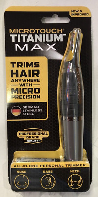 Micro Touch Titanium Hair Removal Trimmer - Gray