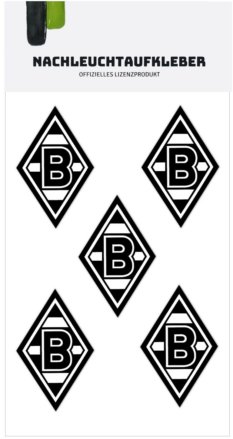 Nachleucht Aufkleber Borussia Mönchengladbach Raute 5er ...