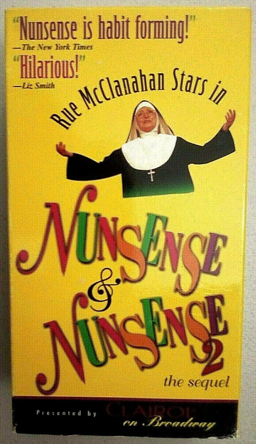Box-Set NUNSENSE 1 & 2, Rare 1993 VHS Broadway Musical, Nuns