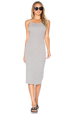 NWT Medium Rollas Shoestring Bodycon Stretch Dress Grey Marle MSRP $69 SOLD OUT!