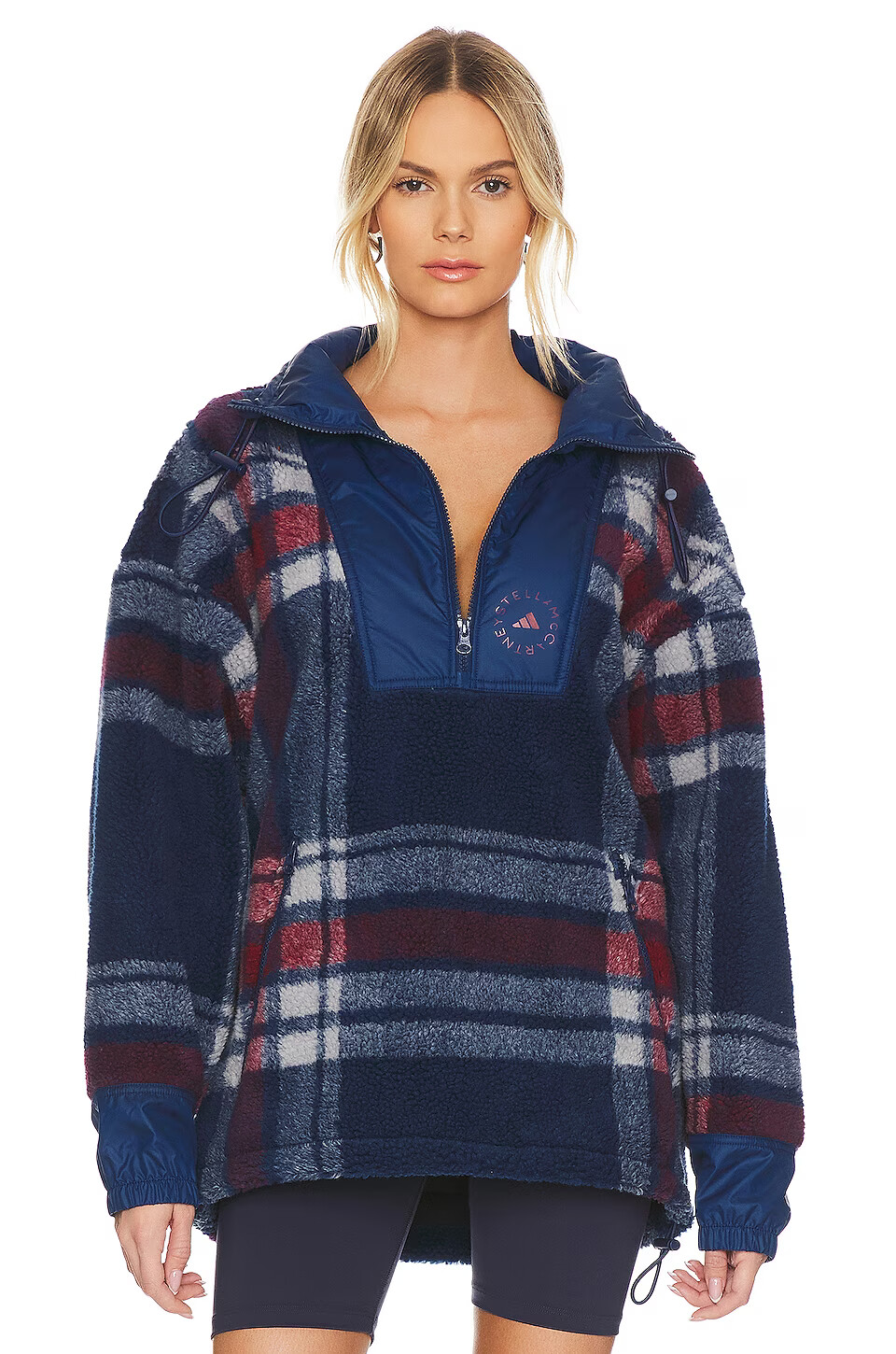 アディダス adidas by Stella McCartney adidas by Stella McCartney Jaquard Fleece CLOTHING - adidas by Stella McCartney Jacquard Fleece Top