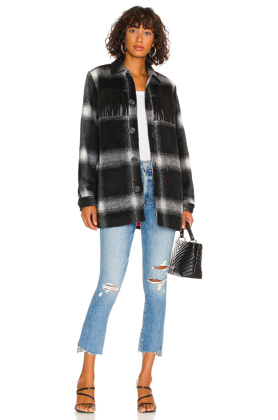 Pre-owned Mother Denim Insider Crop Step Fray Holy Melancholy Size 25, 27, 28, 29 $268